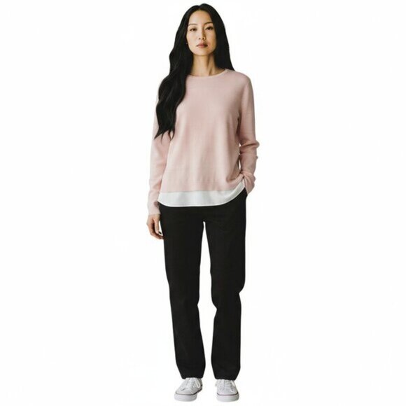 Calvin Klein Blush Pink Pullover Sweatshirt  Soft Cozy Romantic Medium NWT - Picture 1 of 9